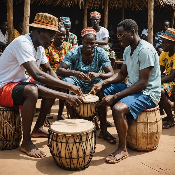 Quelle croisière propose des ateliers de fabrication de tambours africains au Ghana?